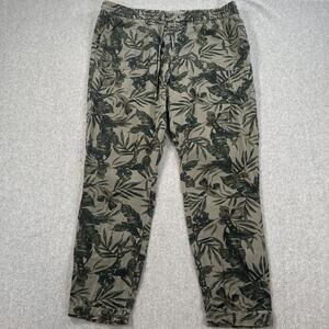 Old Navy Mid Rise Cropped Utility Pants Women's Large Tall Palm Leaf Green